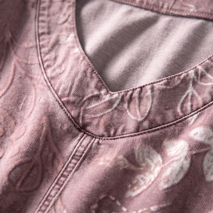 ELVERA LEAF PRINT BLOUSE