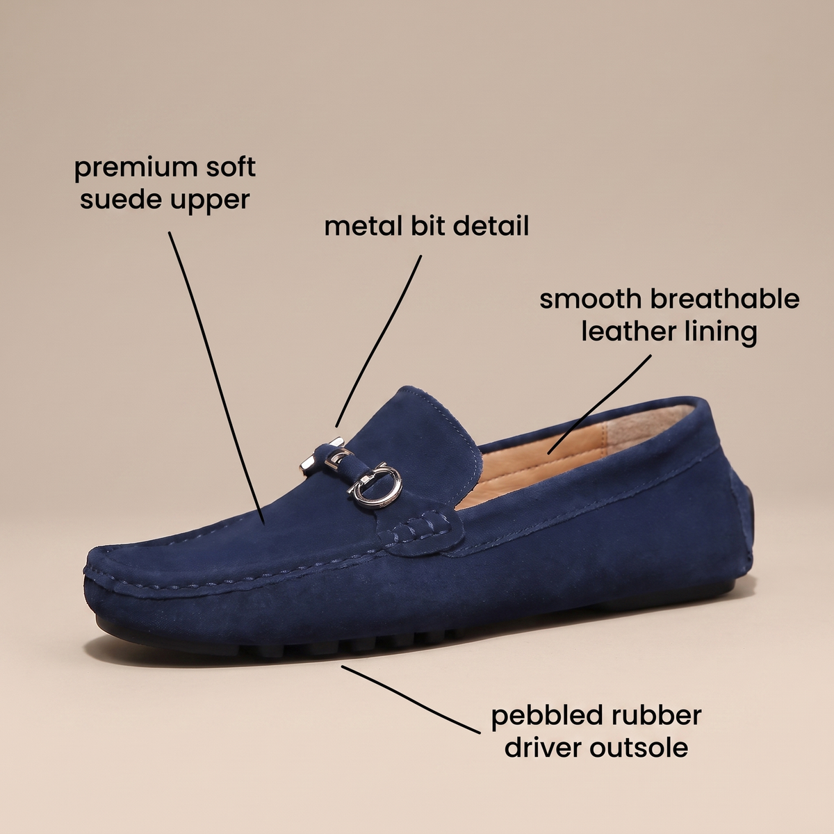 MONACO SUEDE LOAFERS