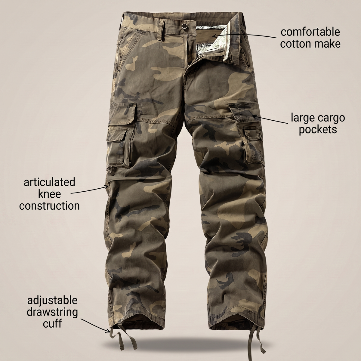 ZAYNE UTILITY CARGO TROUSERS