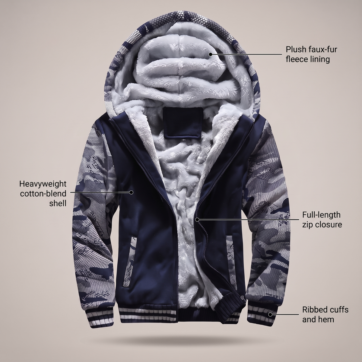 CORMAC HEAVYWEIGHT FLEECE JACKET
