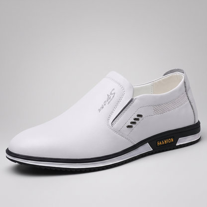 RUPERT SMART LEATHER TRAINERS