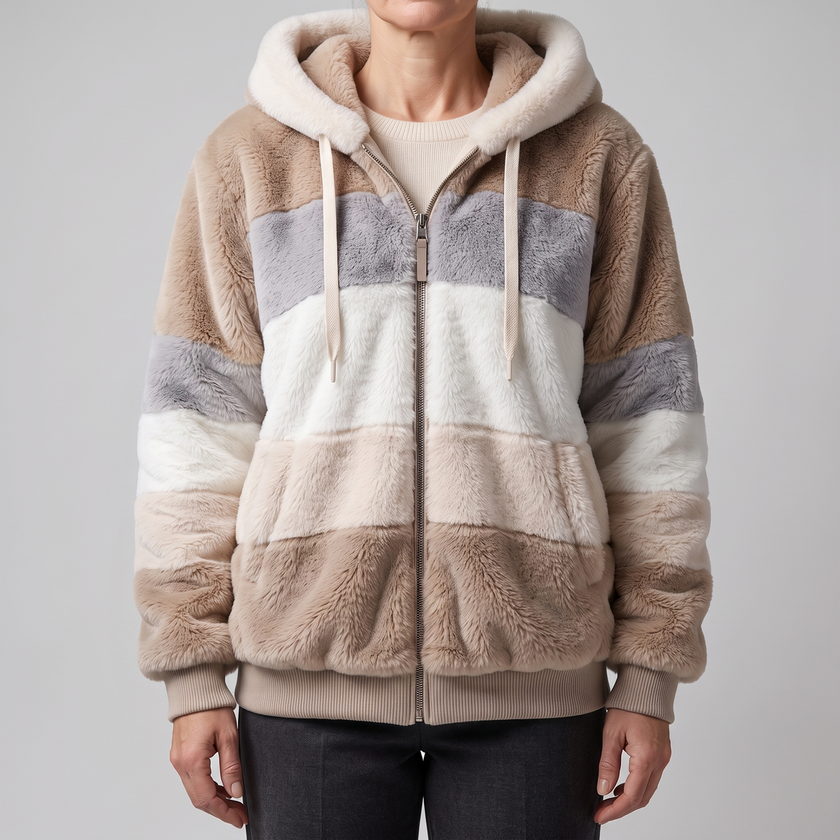 HAVENMERE FUZZY HOODED JACKET