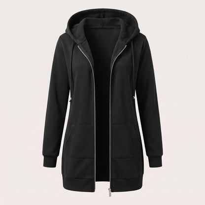 ROSAMUND COSY ZIP HOODIE COAT
