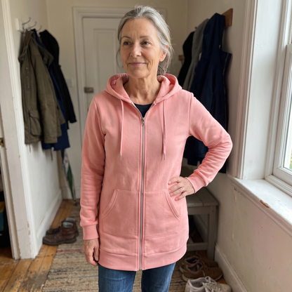 ROSAMUND COSY ZIP HOODIE COAT