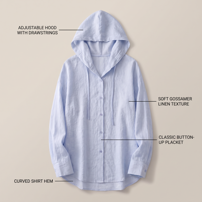 VICTORIA LINEN HOODIE