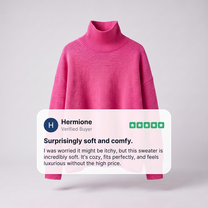 ARIA OVERSIZED TURTLENECK SWEATER