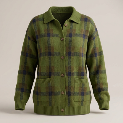VIVIENNE RETRO CHECK SWEATER