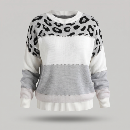 VELORA LEOPARD LUXE SWEATER
