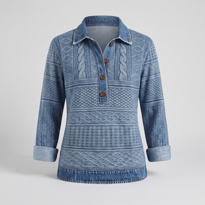 NIVELLE MODERN HALF-BUTTON SWEATER