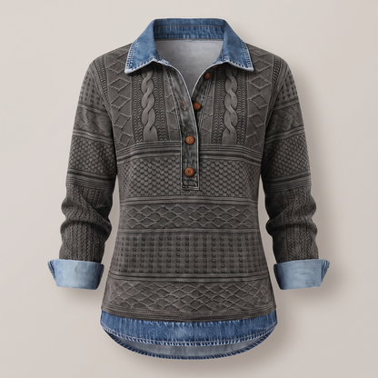 NIVELLE MODERN HALF-BUTTON SWEATER