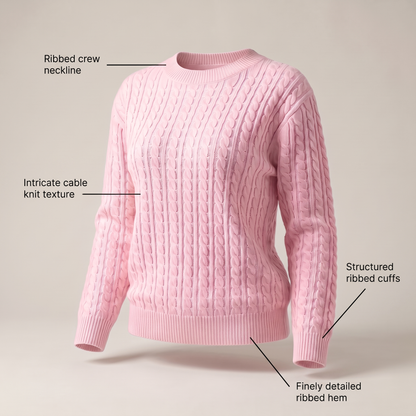 MARIELLE CABLE SWEATER
