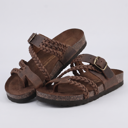 MARLBOROUGH BRAIDED CORK SANDALS