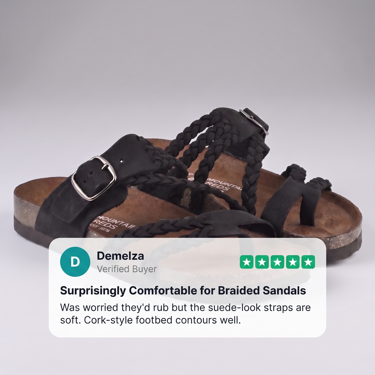 MARLBOROUGH BRAIDED CORK SANDALS