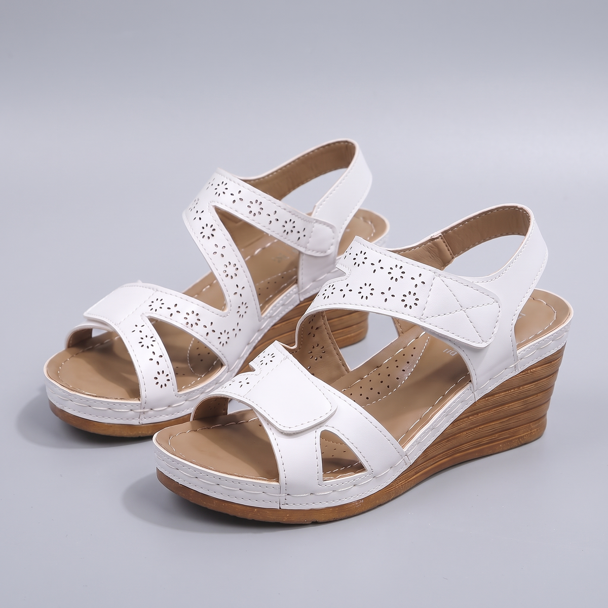 FLEUR WEDGE SANDALS