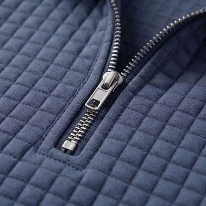ROSALIE TEXTURED ZIP SWEATER