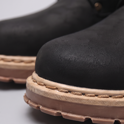 BRAMWELL RETRO LEATHER BOOTS