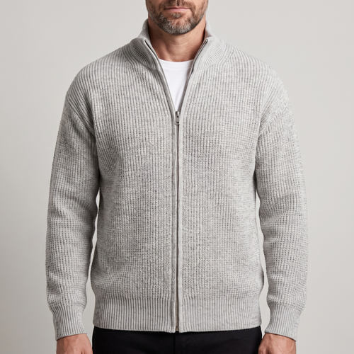 HOLLIS SMART-CASUAL ZIP CARDIGAN