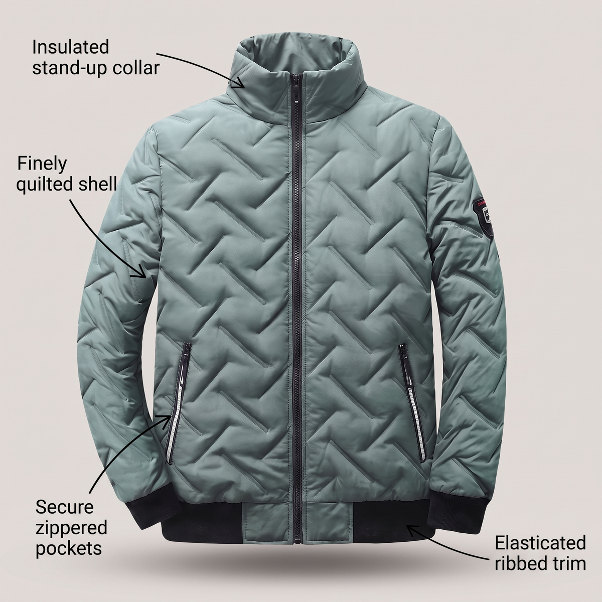BELLINGHAM QUILTED BOMBER JACKET