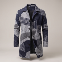 Navy Patchwork Check