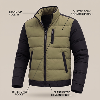 REFINED QUILTED LAYER JACKET