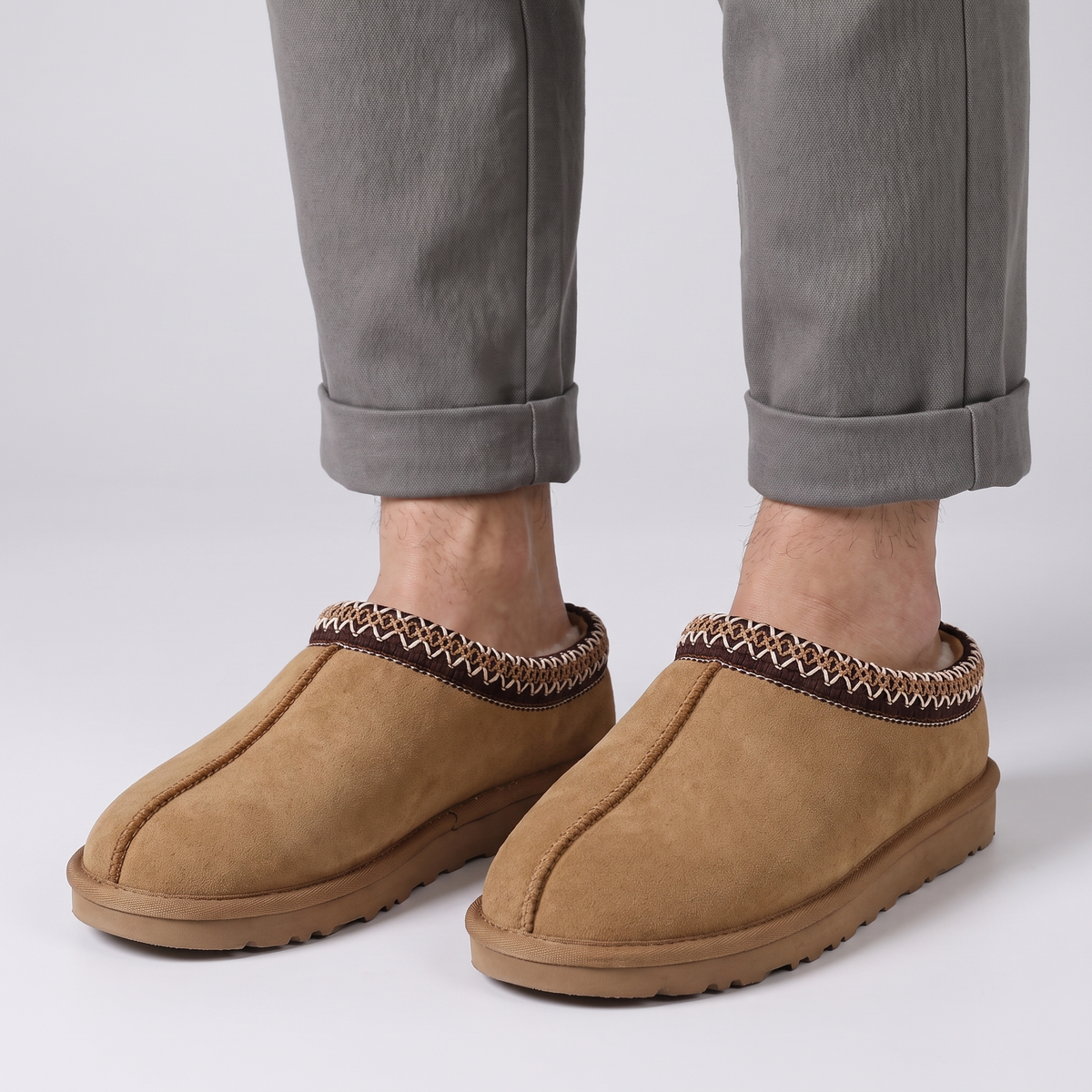 COSY FUR LINED WINTER SLIPPERS