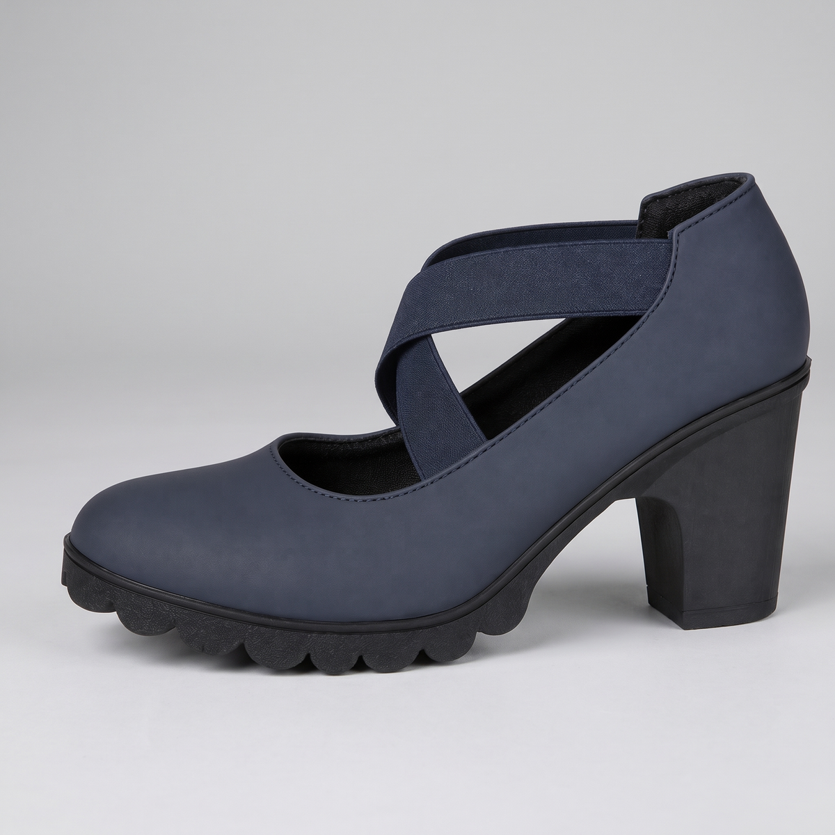 ELEGANT COMFORT BLOCK HEEL SHOES