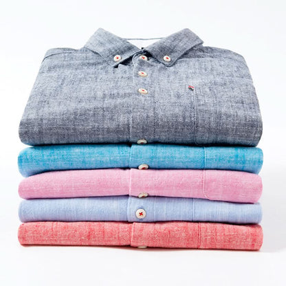 SOMERSET LINEN BUTTON-DOWN