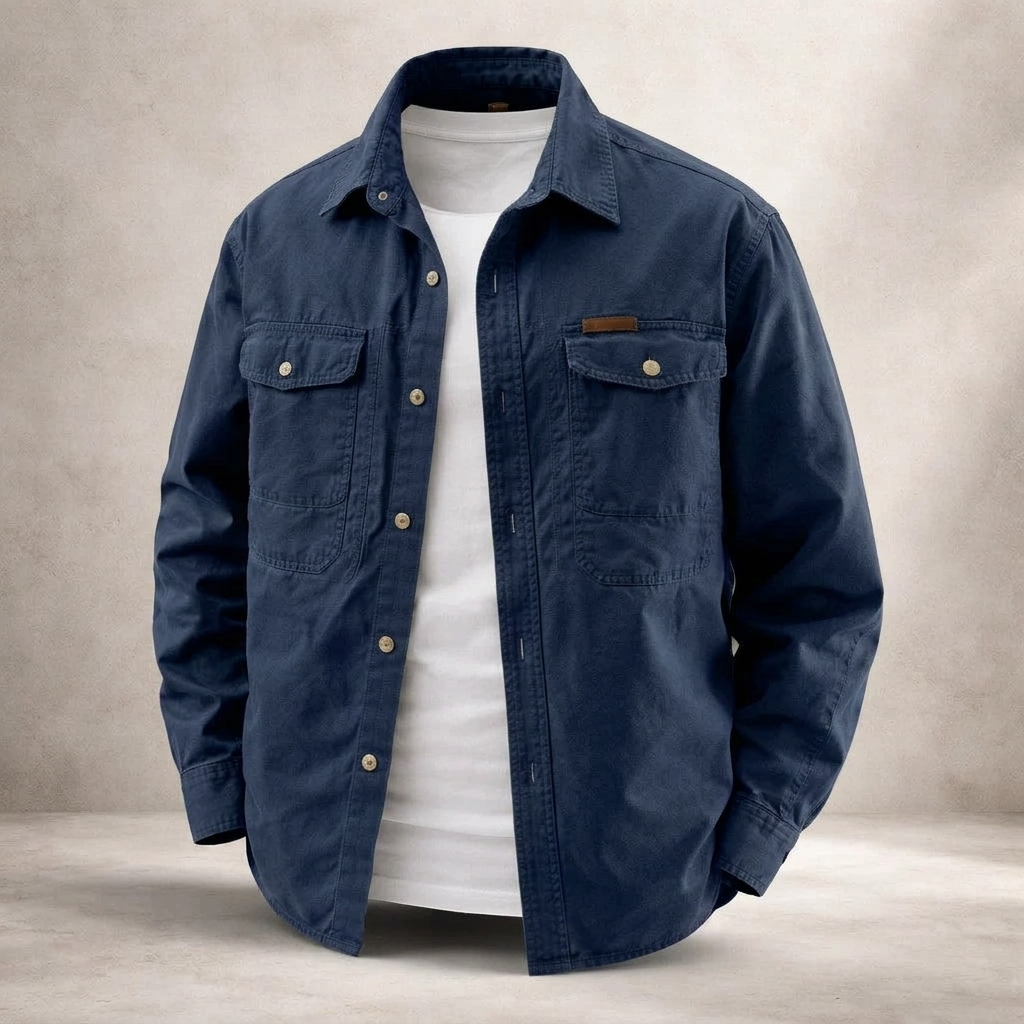 ROTHERFIELD COTTON OVERSHIRT
