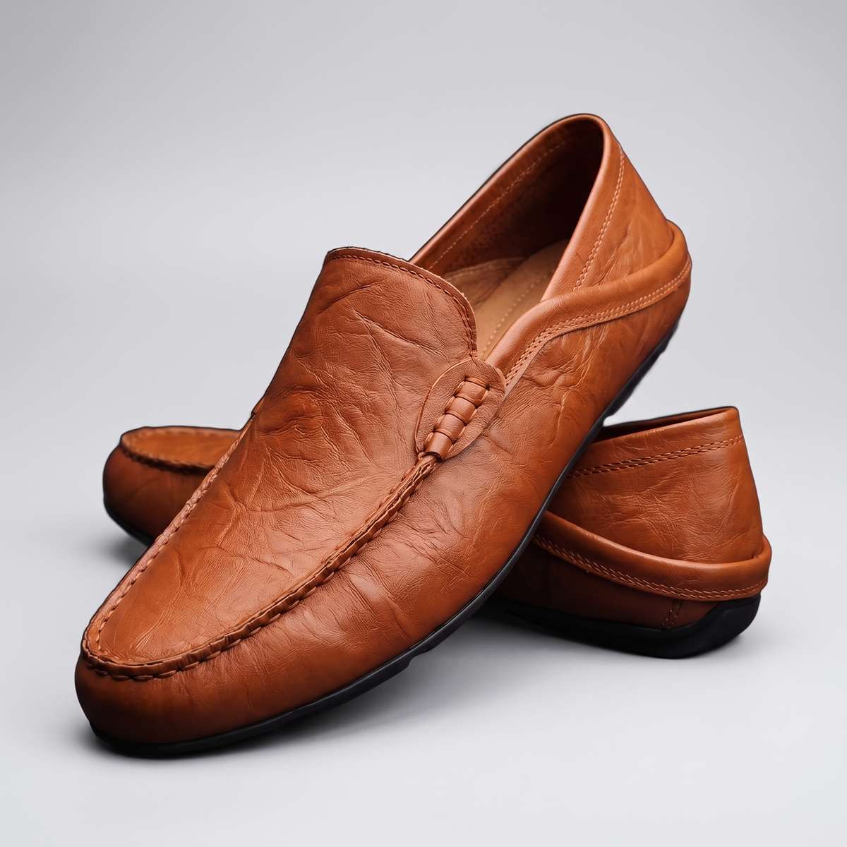 MATTEO CLASSIC LEATHER MOCCASINS