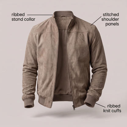 MONTCLAIR SUEDE BOMBER JACKET