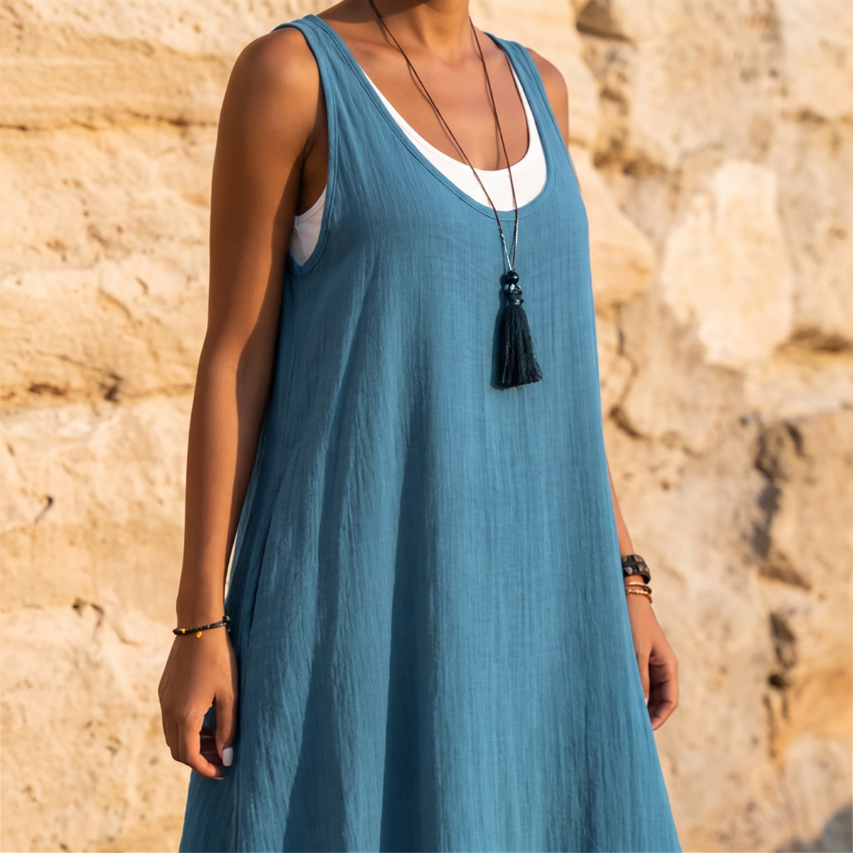 ISALINE STRAPLESS TIERED MIDI DRESS