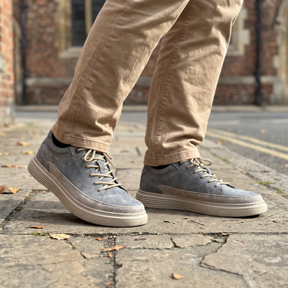 GLENMORE SOFT SUEDE TRAINERS