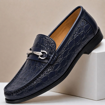 CARROWMERE TEXTURED LEATHER LOAFERS