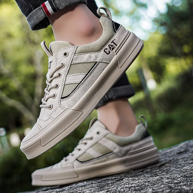 METROSTRIDE LEATHER TRAINERS