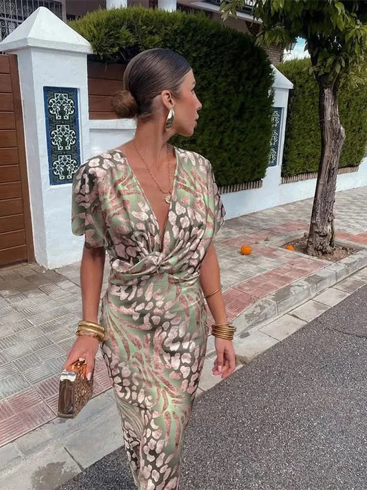 FLORENCE COPPER MIDI DRESS