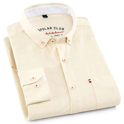 SOMERSET LINEN BUTTON-DOWN