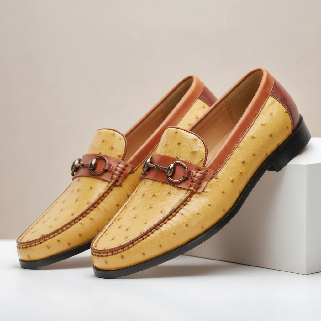 ORVANI COWHIDE LEATHER LOAFERS