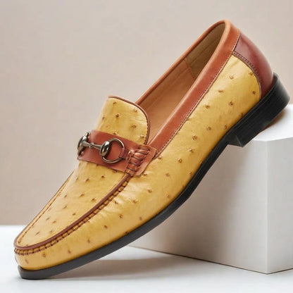 ORVANI COWHIDE LEATHER LOAFERS