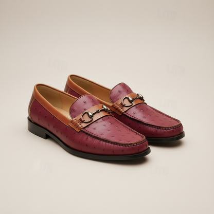 ORVANI COWHIDE LEATHER LOAFERS