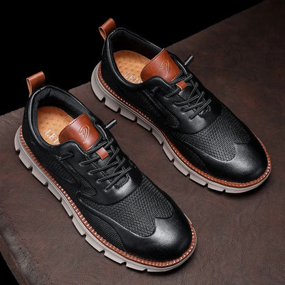 CALDWELL LEATHER TRAINERS
