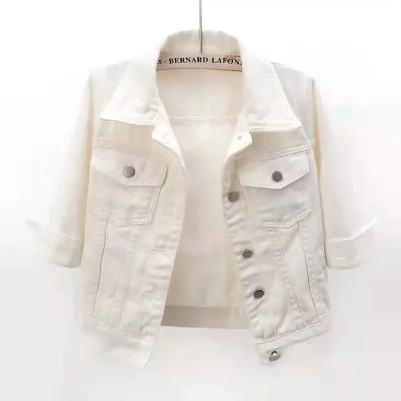 ELODIE COLOURBLOCK DENIM JACKET
