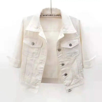 ELODIE COLOURBLOCK DENIM JACKET