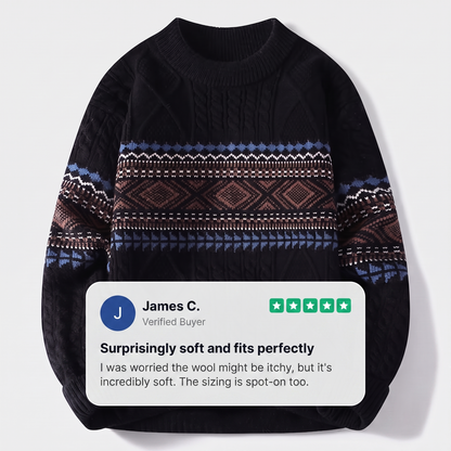 ARVID NORDIC KNIT SWEATER