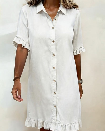 ROSAMERE FLATTERING DENIM DRESS