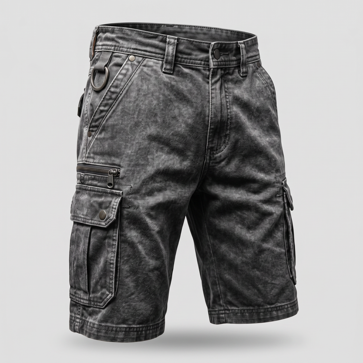 BRAMSHAW POCKET DENIM SHORTS