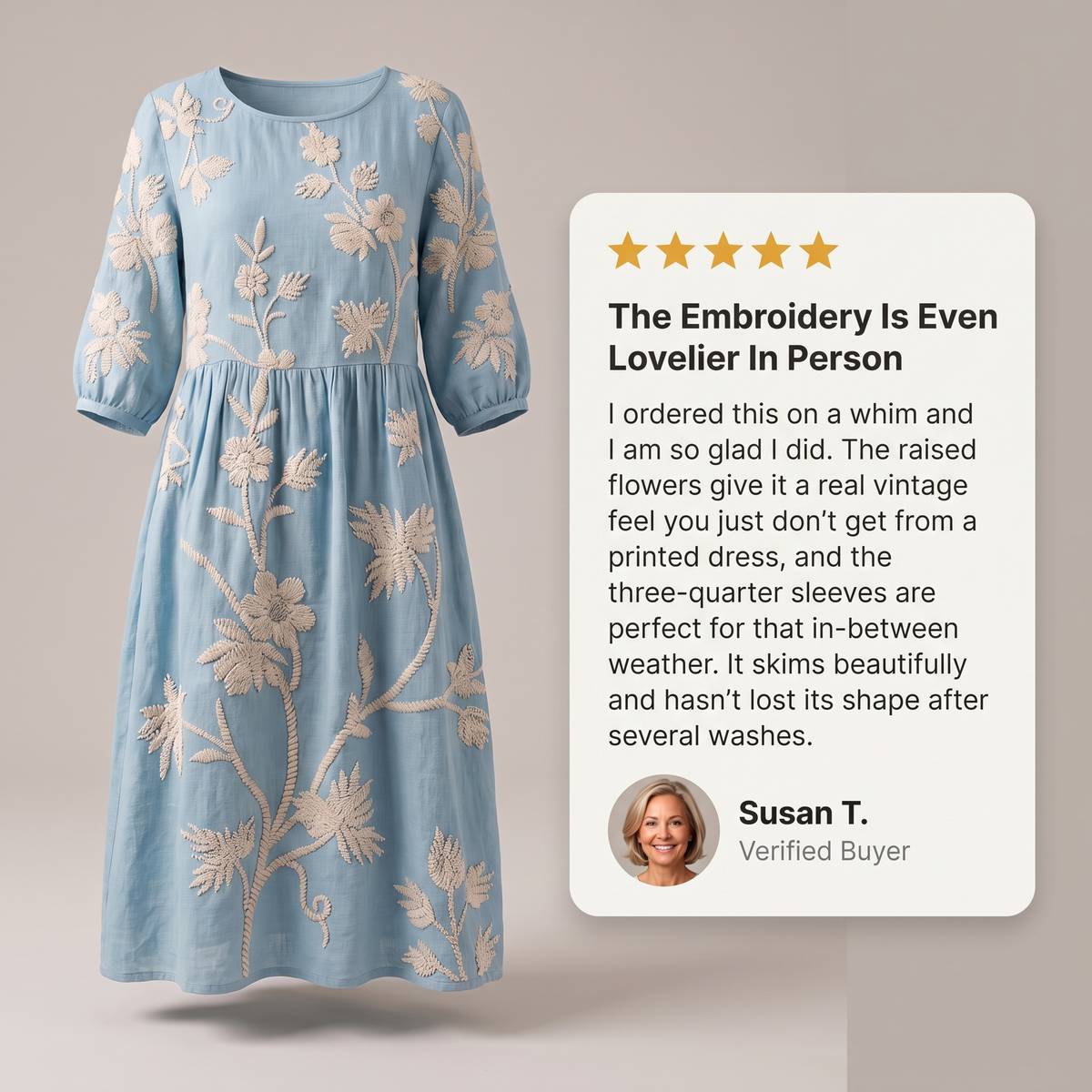 CASUAL VINTAGE DRESS