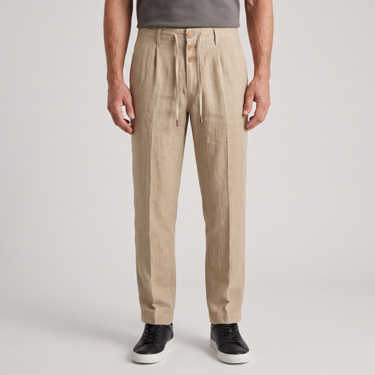ETHAN LINEN TROUSERS