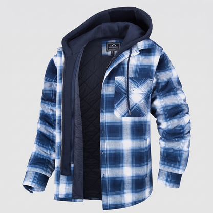HARRY JACKET FLANNEL WITH REMOVABLE HOOD