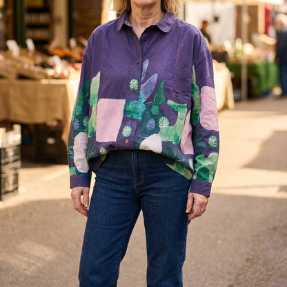 LORENA FUN PRINT OVERSIZED SHIRT