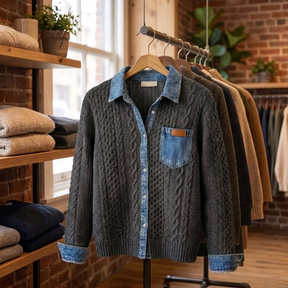 SORRELL MODERN PATCHWORK CARDIGAN